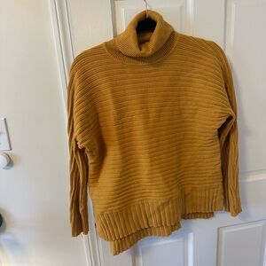 Jones New York Mustard Cowl Neck Sweater